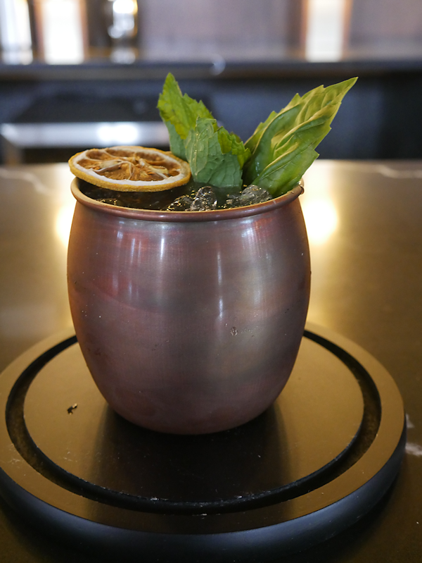 Signature cocktail at The Cipher Lounge