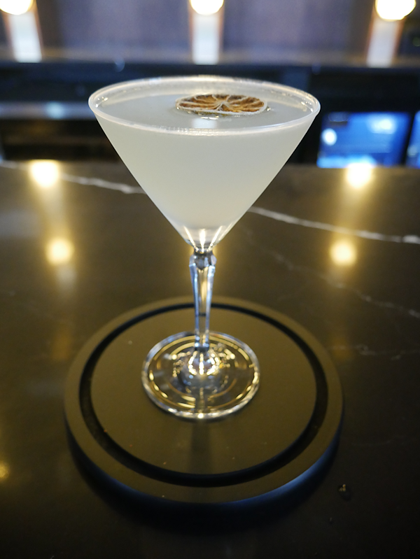 Signature cocktail at The Cipher Lounge