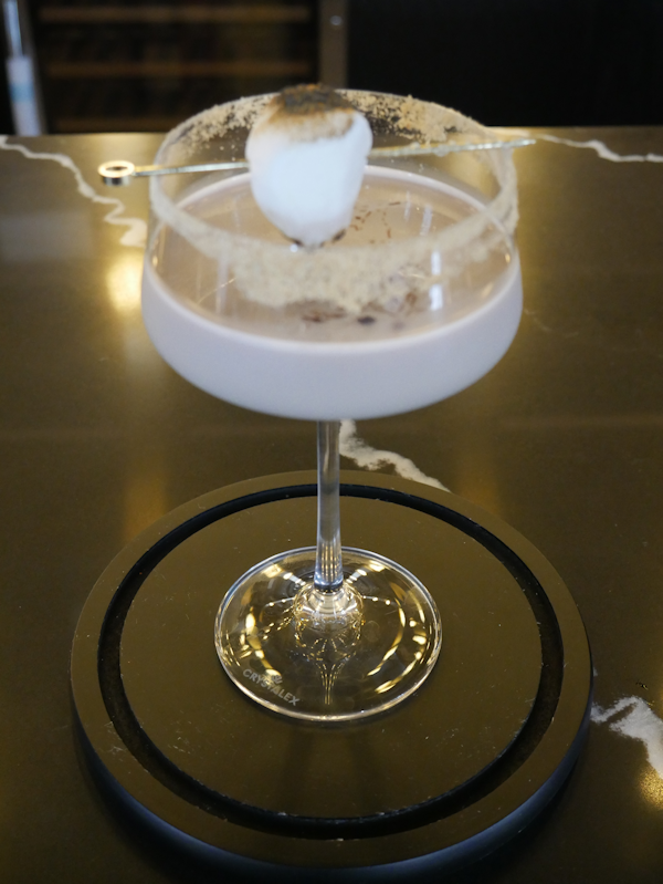 Signature cocktail at The Cipher Lounge